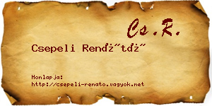 Csepeli Renátó névjegykártya